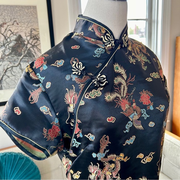 Vintage Cheongsam Midi Dress - Picture 7 of 13